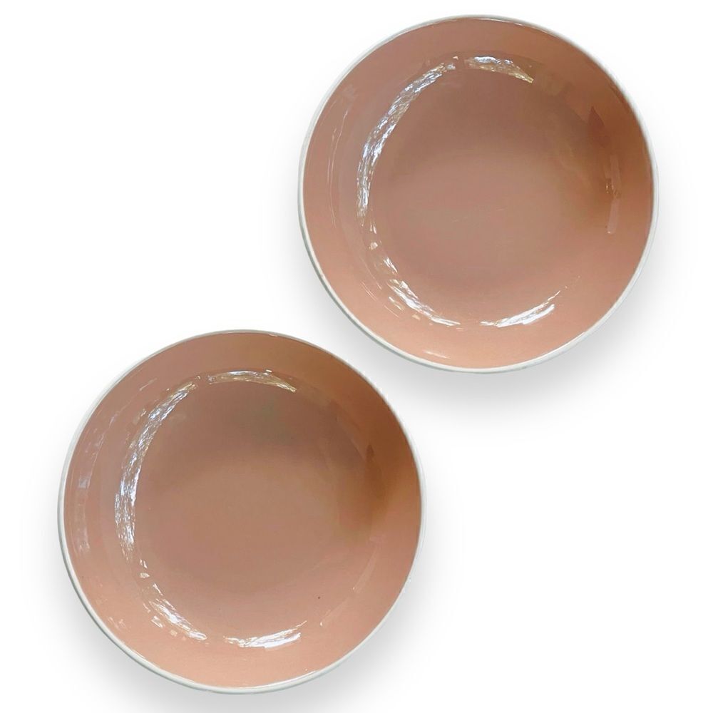 Vintage Harkerware Springtime Fruit Dessert Sauce Dishwasher Oven Proof Bowl Set